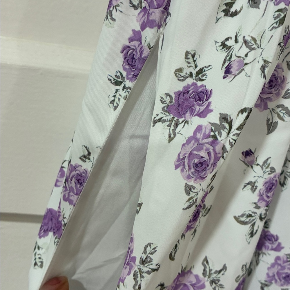 Milkmaid Floral Midi Dress Straps - Picture 8 of 8